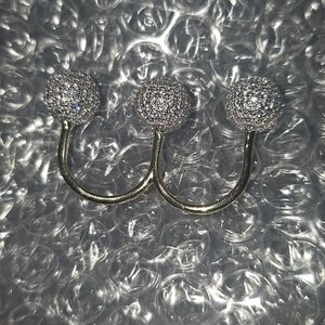 NWOT nOIr JEWELRY silver & gold 7.5-7 ball ring